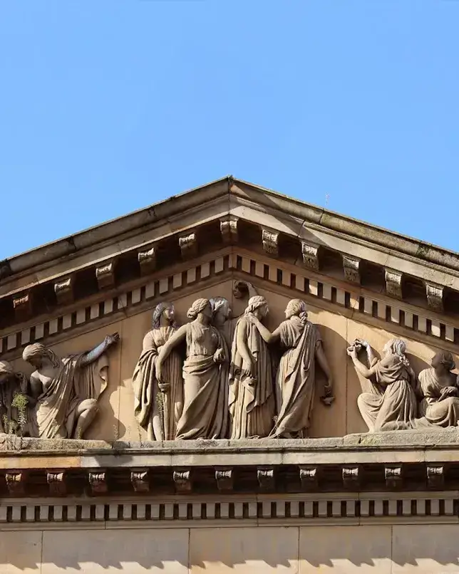 Scuplture on Building